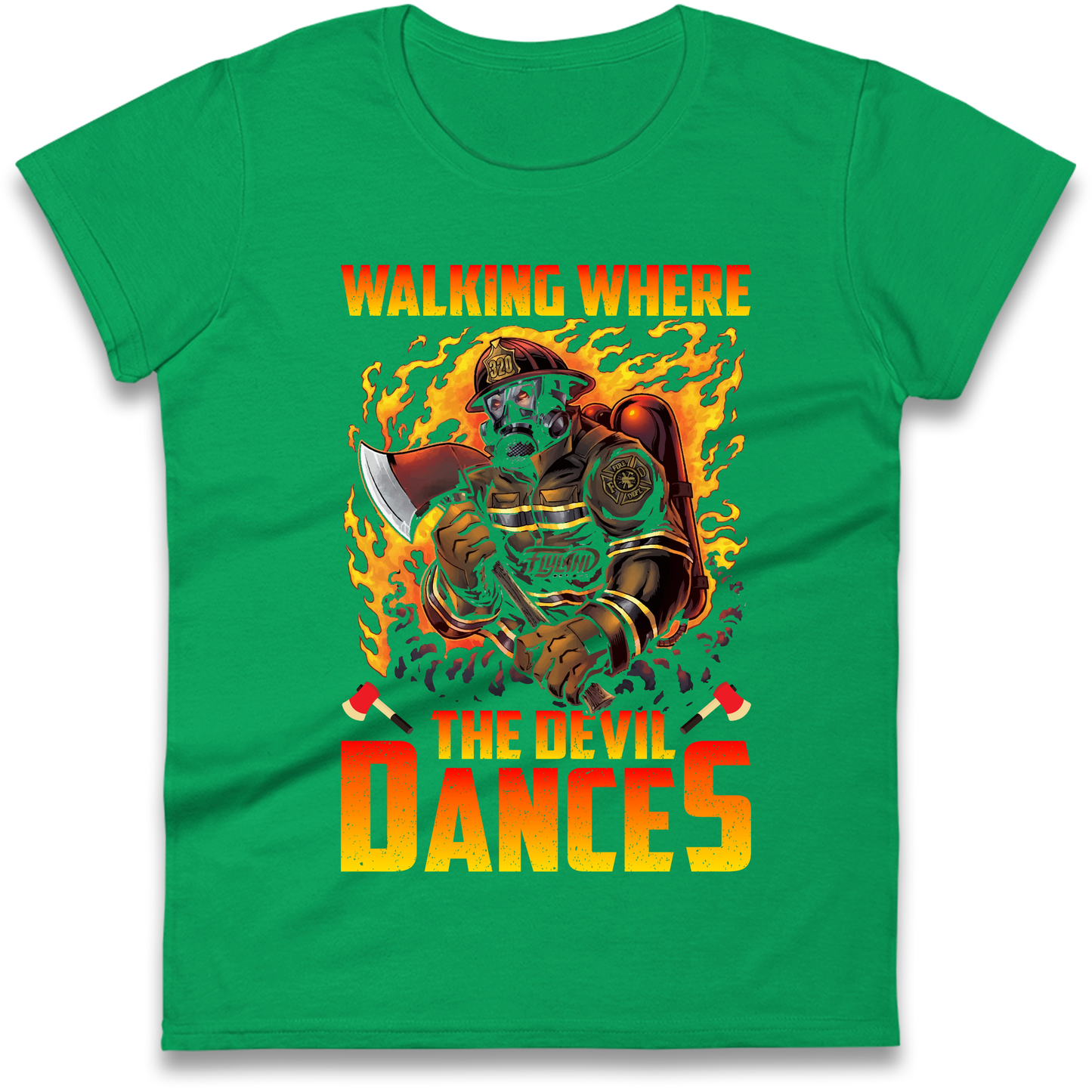 Walking Where The Devil Dances Ladies Shirt