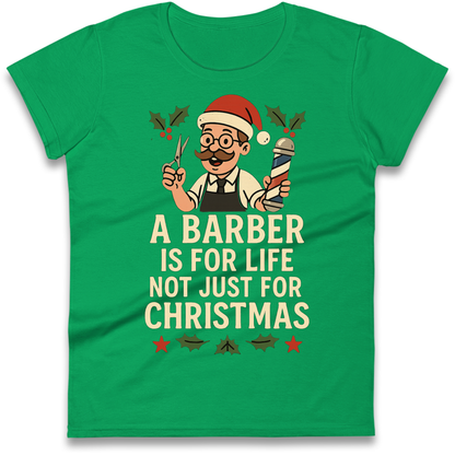 Barber Christmas Ladies Shirt