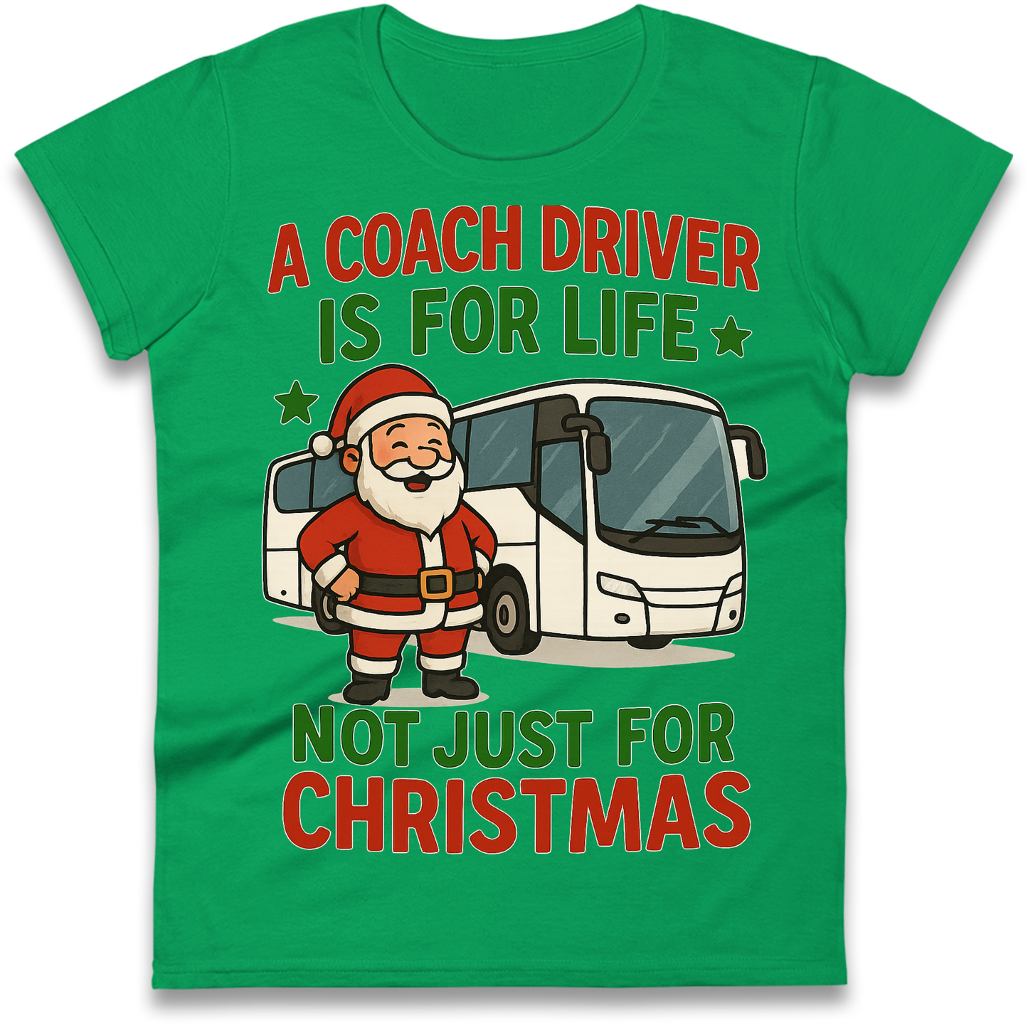 Coach Driver Christmas Ladies Shirt