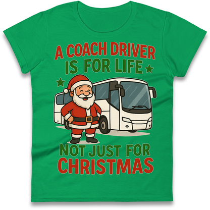 Coach Driver Christmas Ladies Shirt