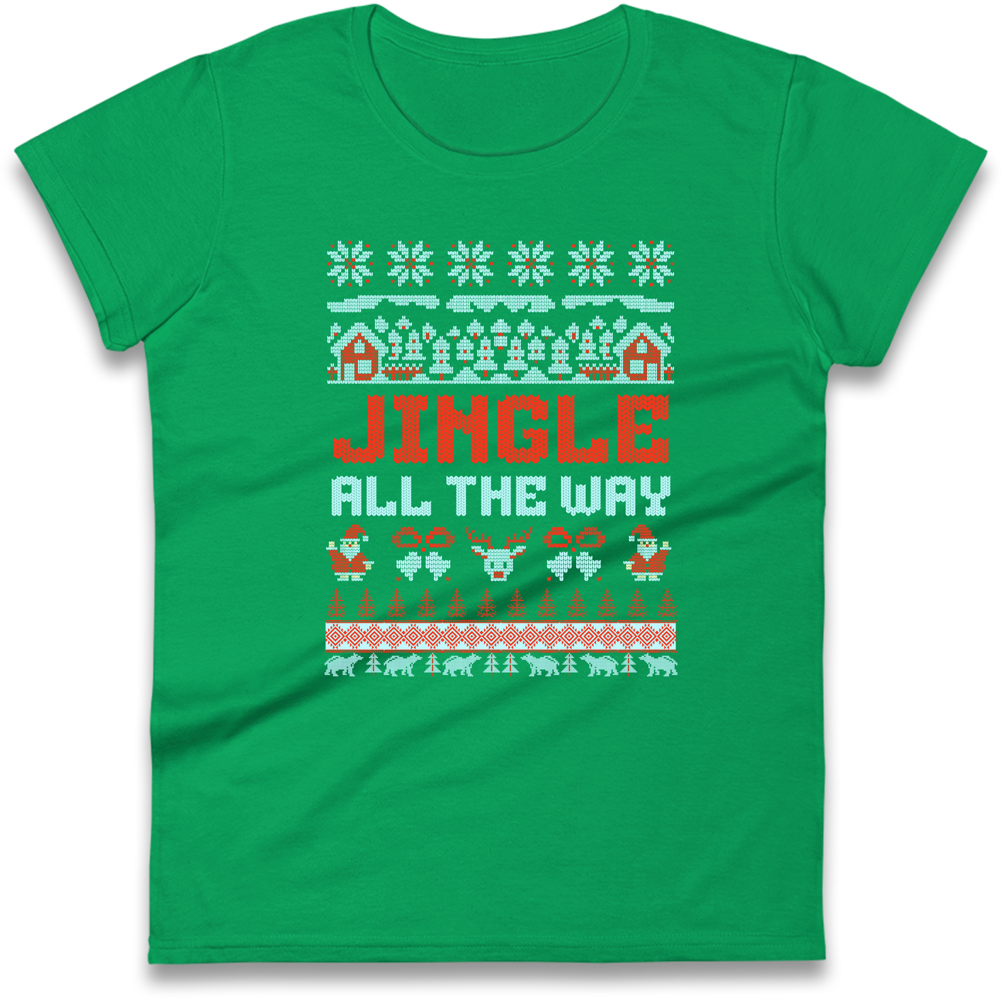 Jingle All The Way Christmas Ladies Shirt