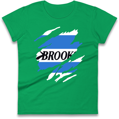 Retro QPR 1992 Torn Effect Ladies Shirt