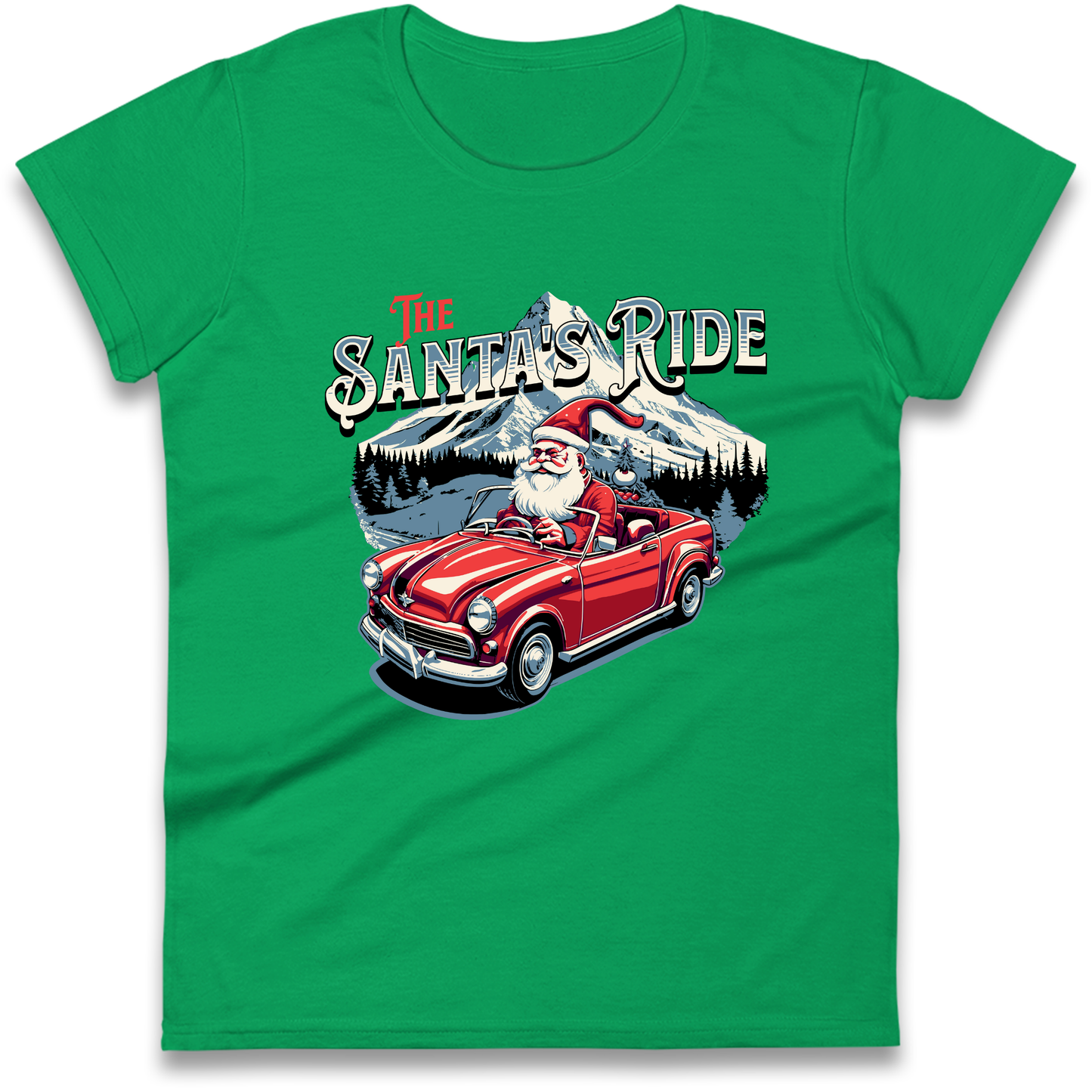 The Santas Ride Christmas Ladies Shirt