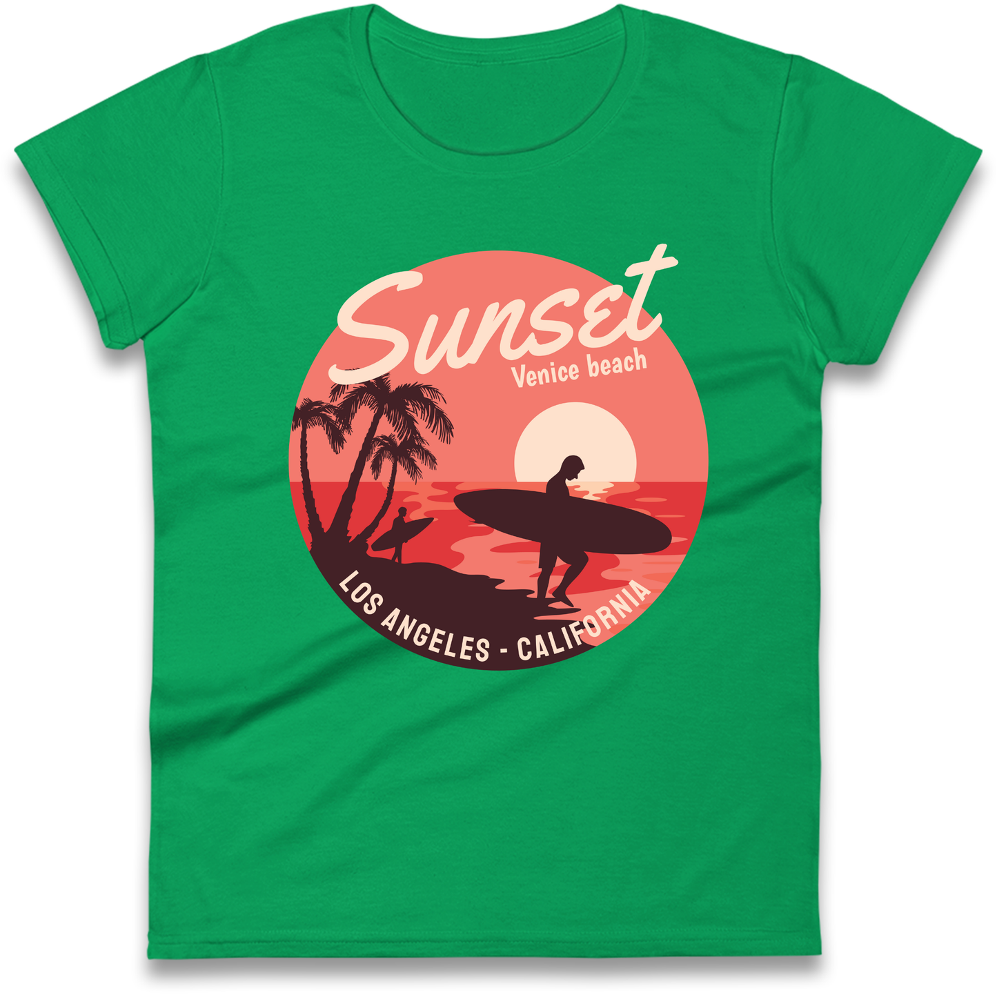 Sunset Venice Beach Ladies Shirt
