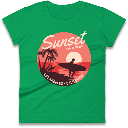 Sunset Venice Beach Ladies Shirt