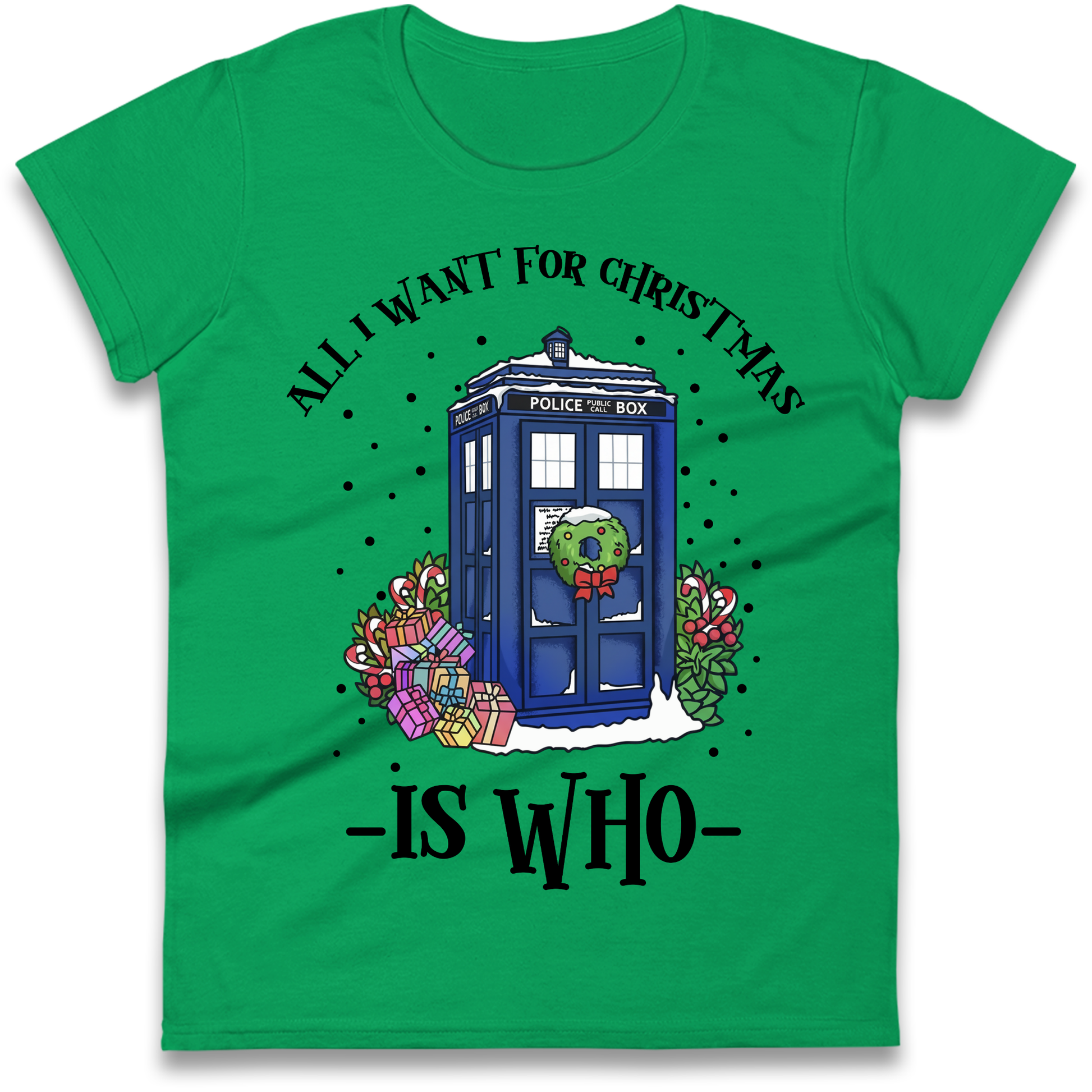 Dr Who Christmas Ladies Shirt