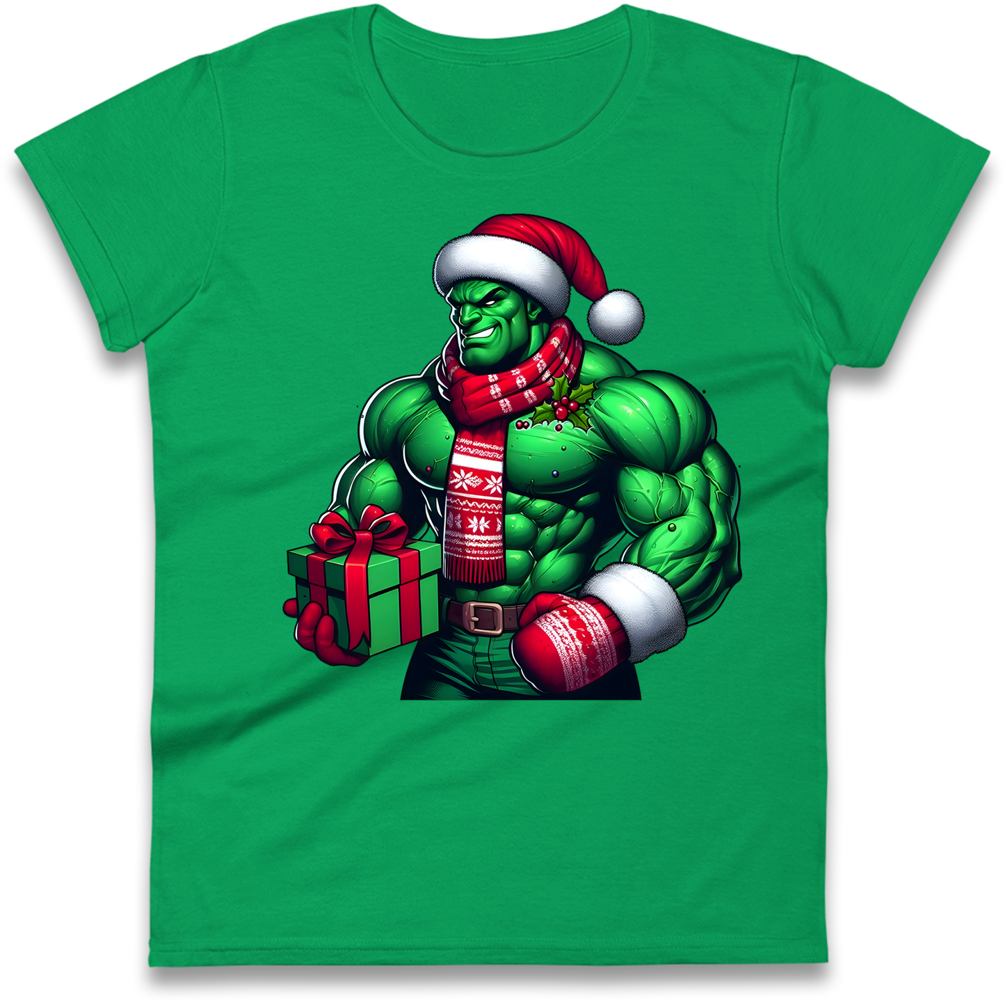 The Hulk Santa Ladies Shirt
