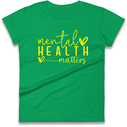 Yellow Mental Health Ladies Shirt