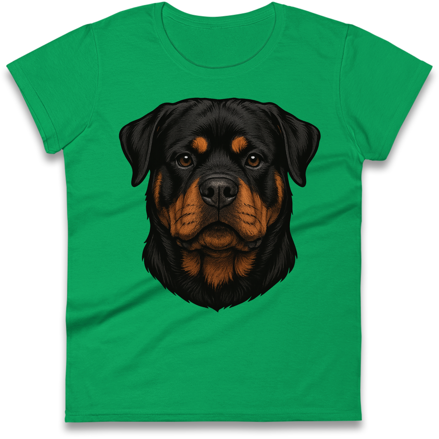 Rottweiler Face Ladies Shirt