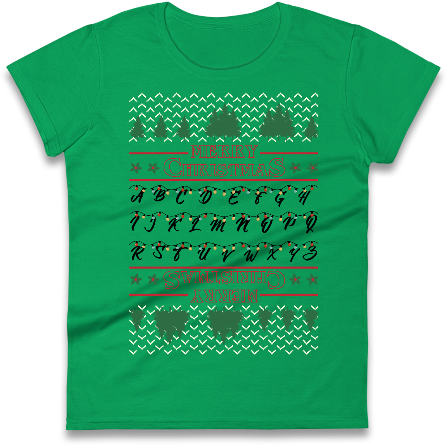 stranger things christmas jumper Ladies Shirt