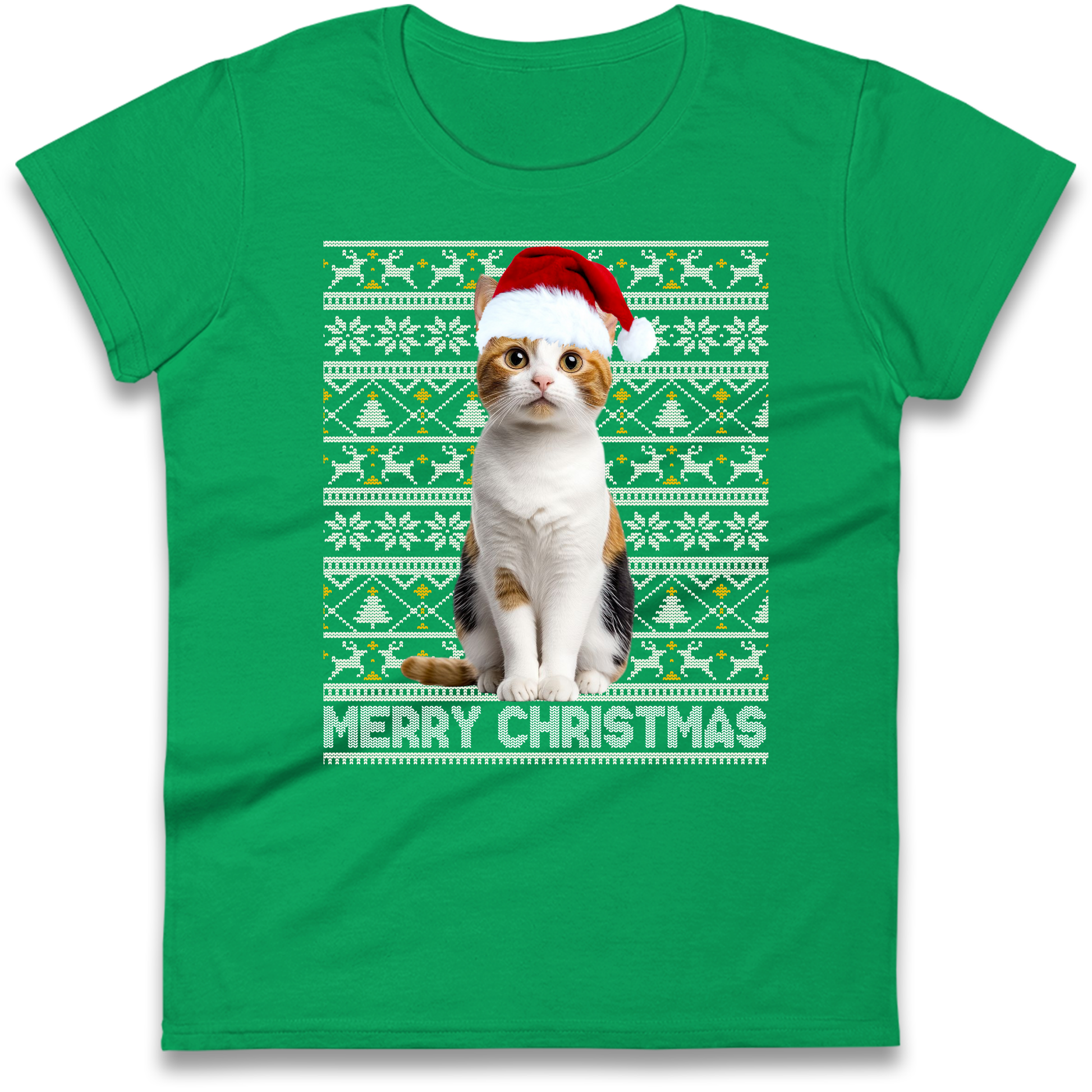 Merry Christmas Cat Ladies Shirt