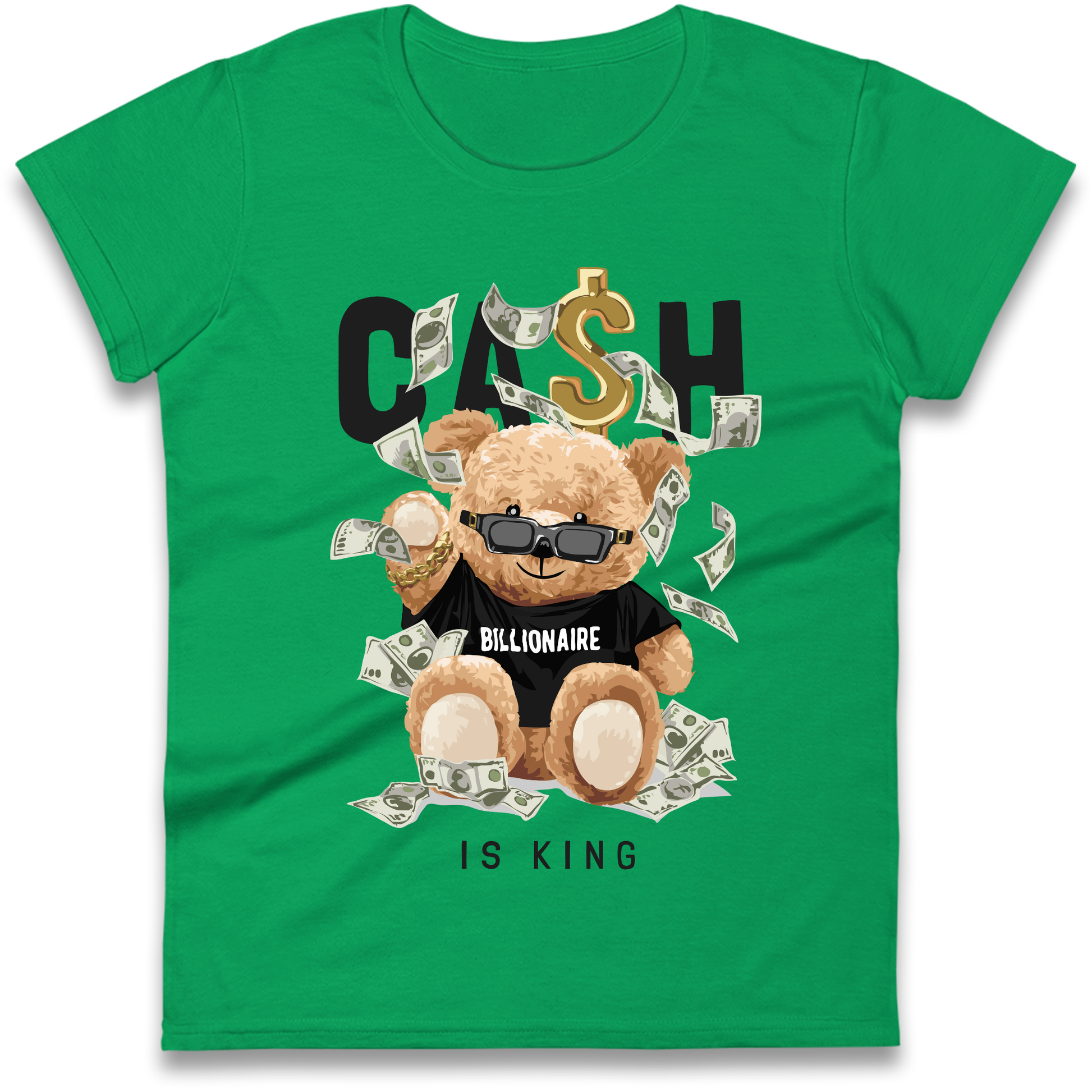 Teddy Bear Billionaire Streetwear Ladies Shirt