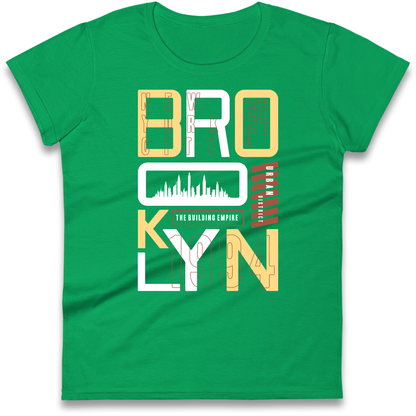 Brooklyn New York Urban District Ladies Shirt