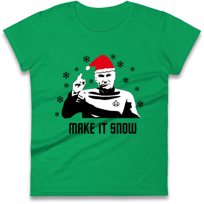 Make It Snow Ladies Shirt
