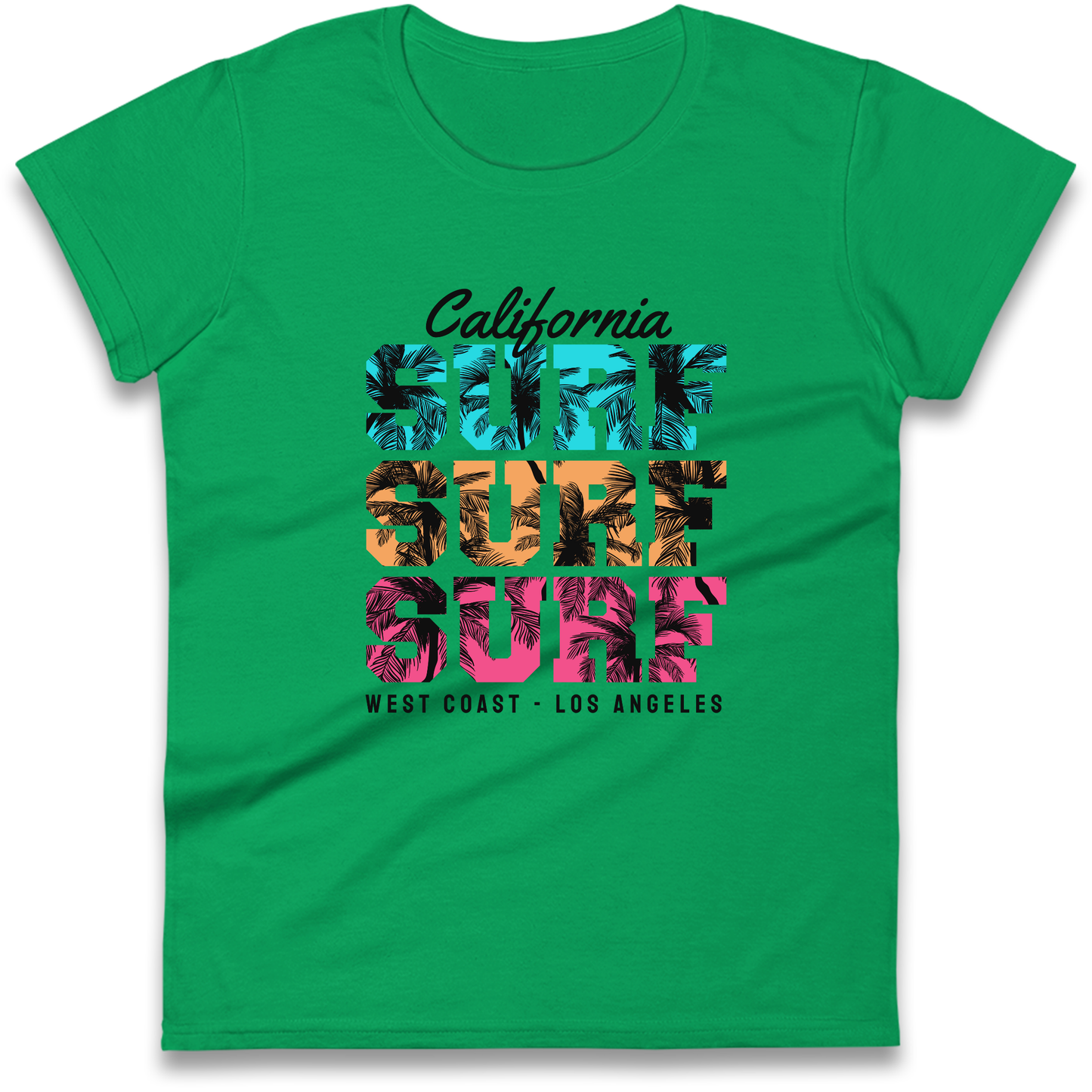 California Surf Surf Surf Ladies Shirt