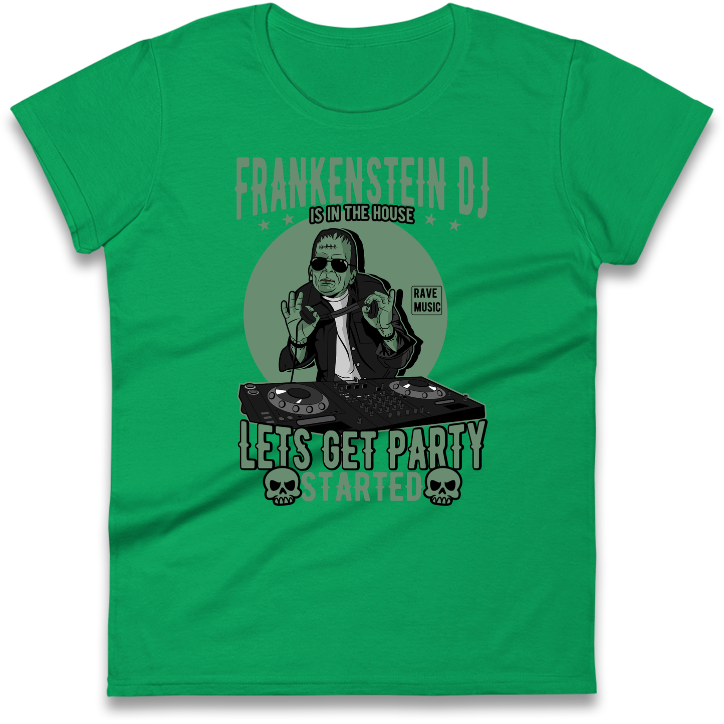 Frankenstein DJ Ladies Shirt