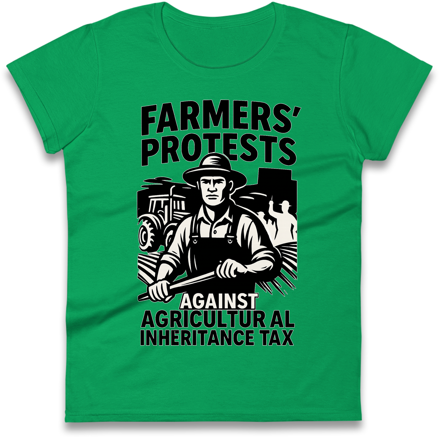 Farmers’ Protests Against Agricultural Inheritance Tax Ladies Shirt