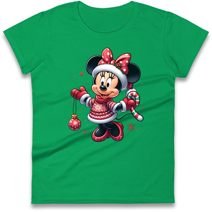 Mini Mouse Christmas Ladies Shirt