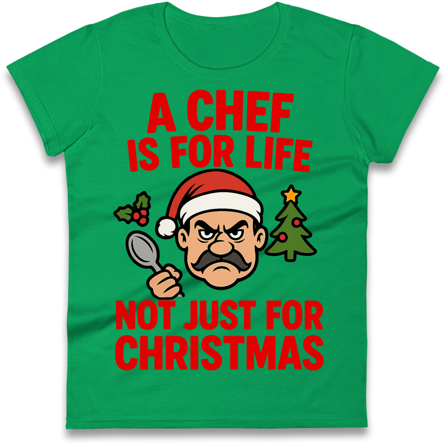 Chef Christmas Ladies Shirt
