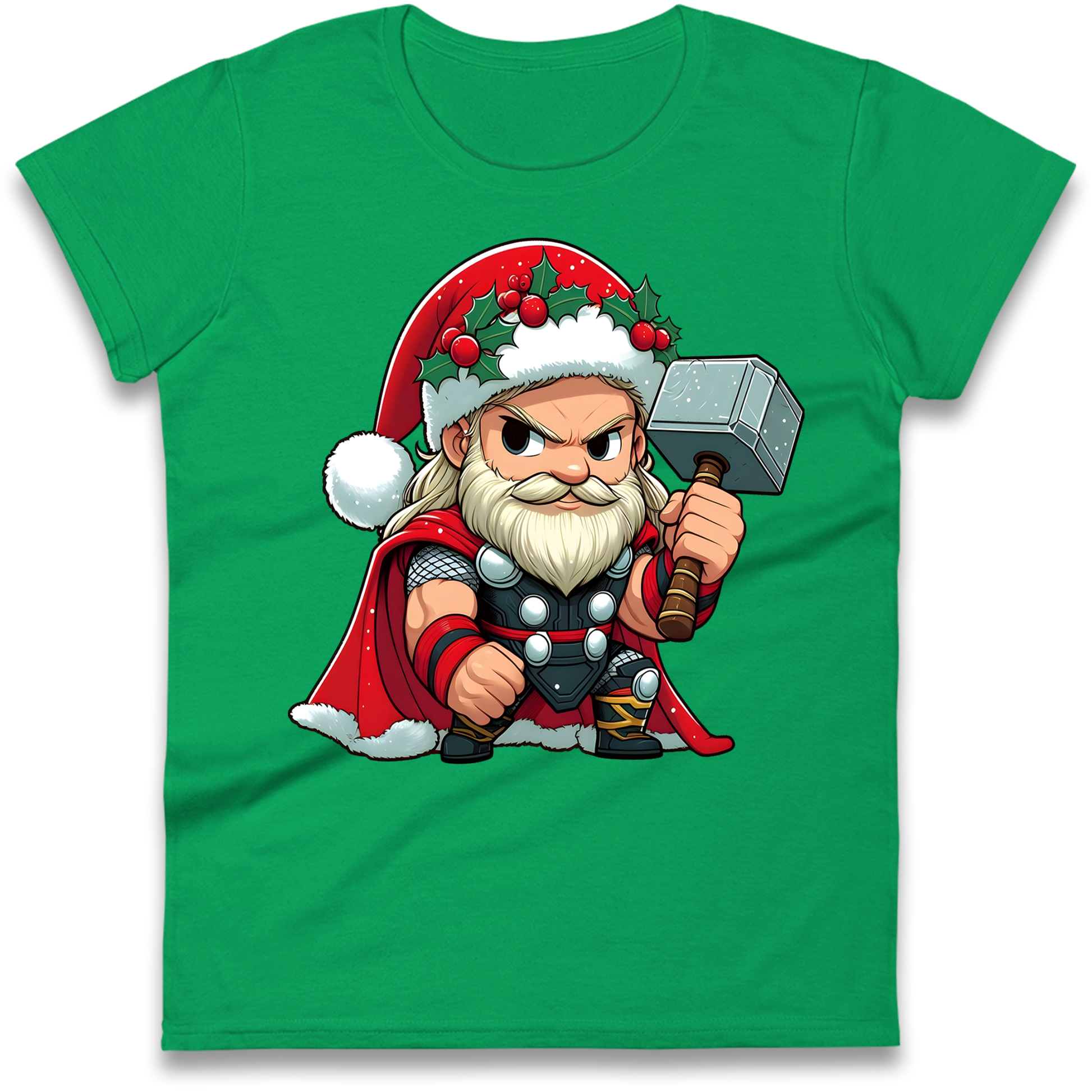 Thor Santa Ladies Shirt