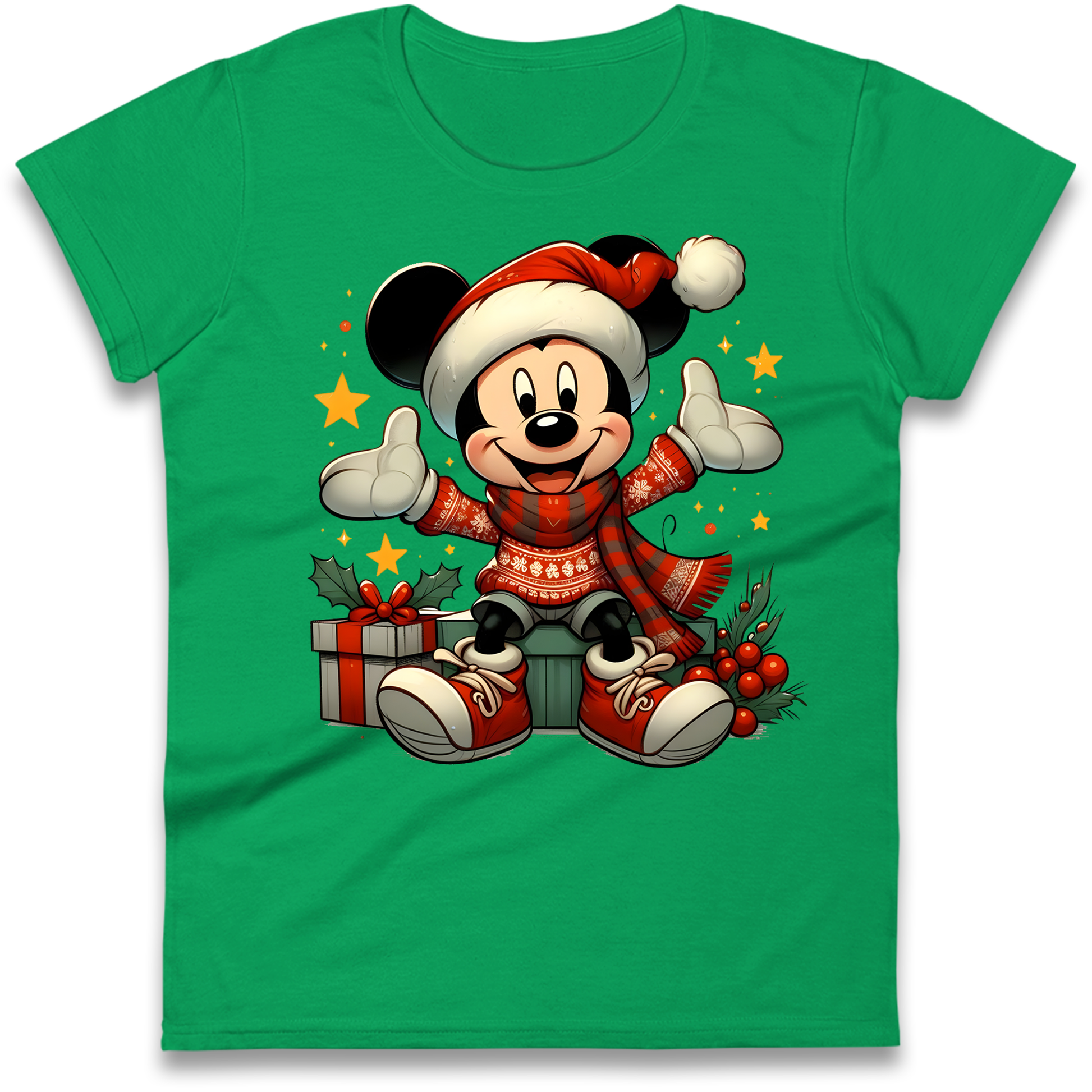 Micky Mouse Christmas Ladies Shirt