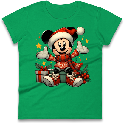 Micky Mouse Christmas Ladies Shirt