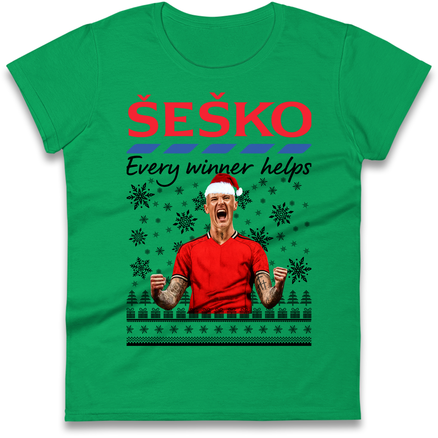 Benjamin Sesko Christmas Ladies Shirt