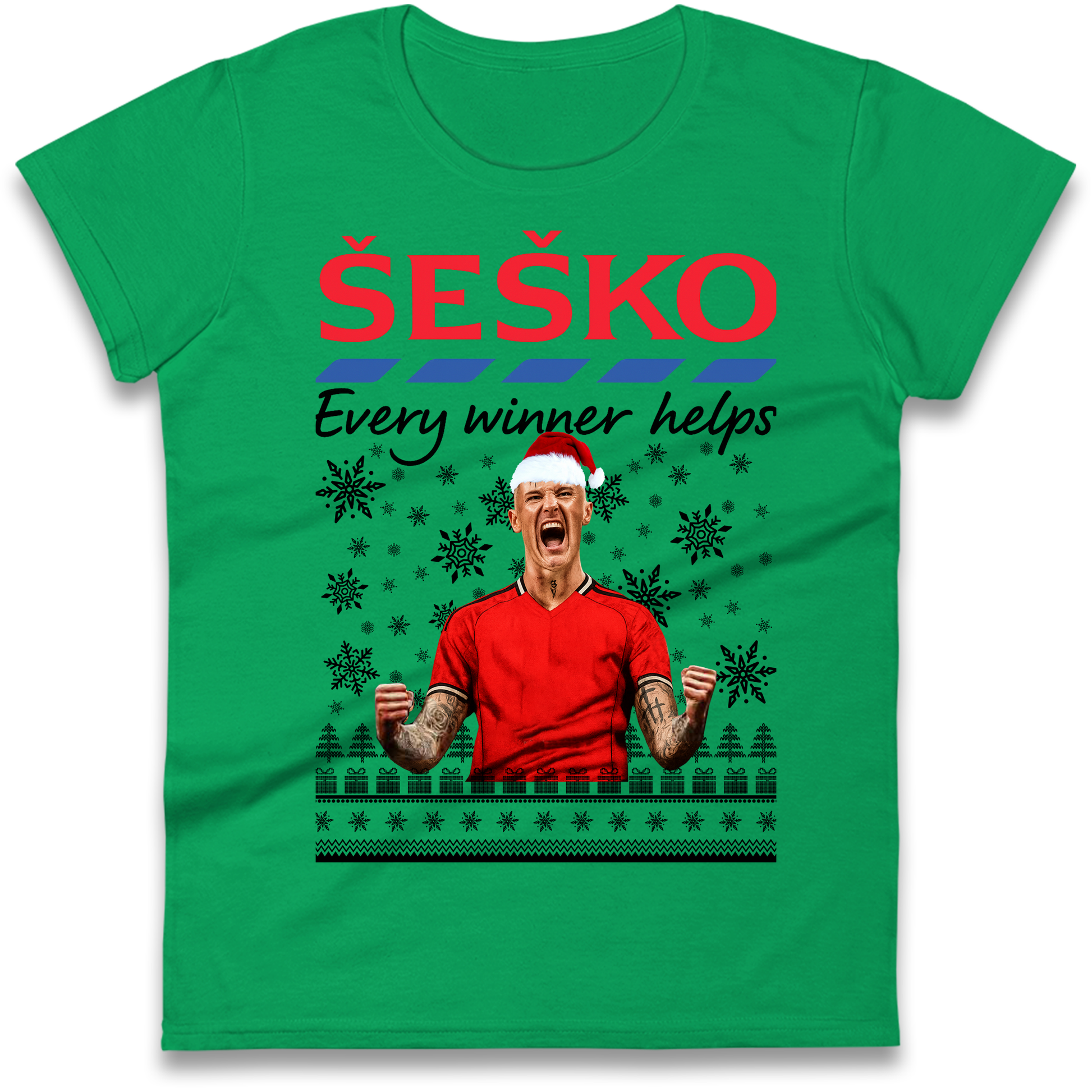 Benjamin Sesko Christmas Ladies Shirt