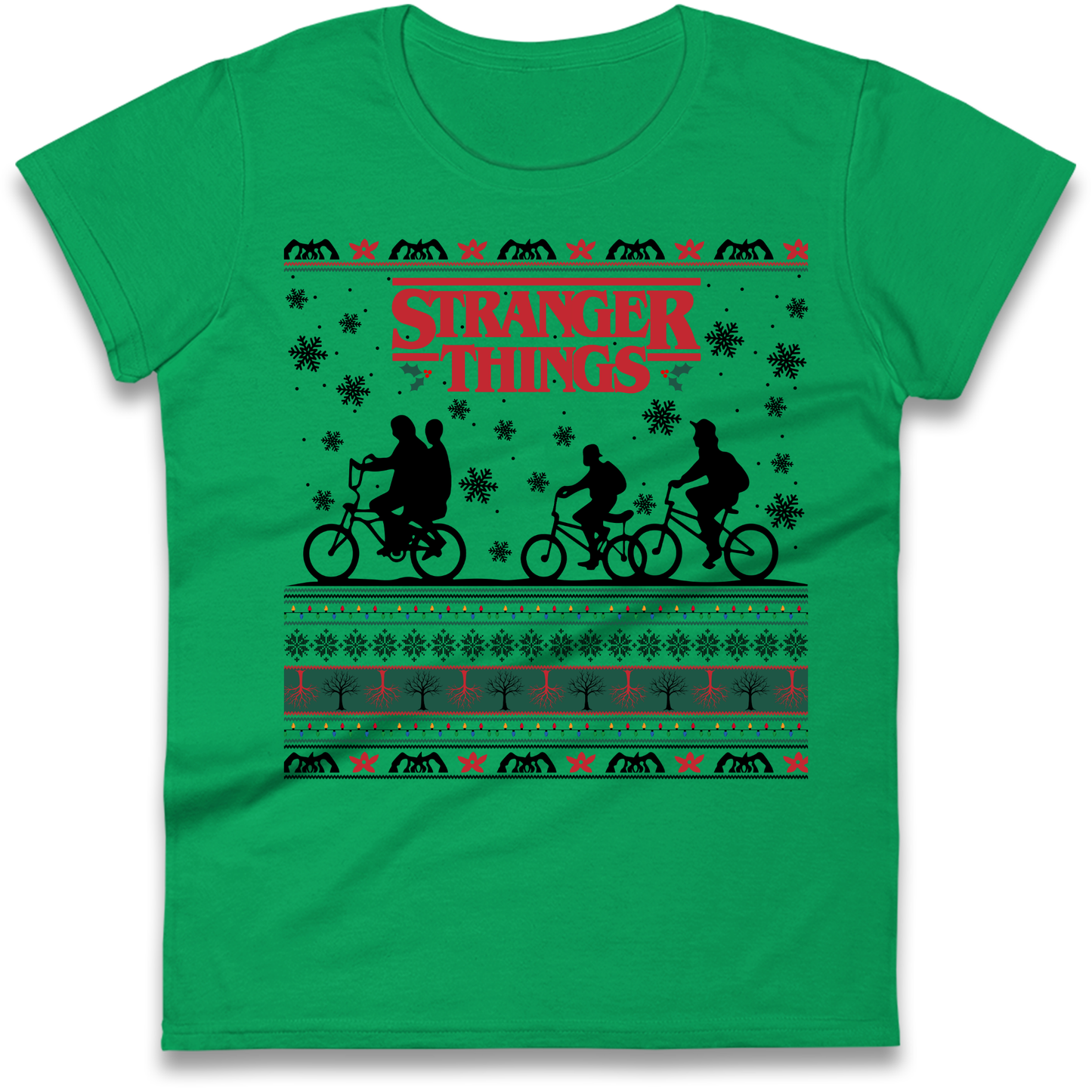 Stranger Things Christmas Ladies Shirt