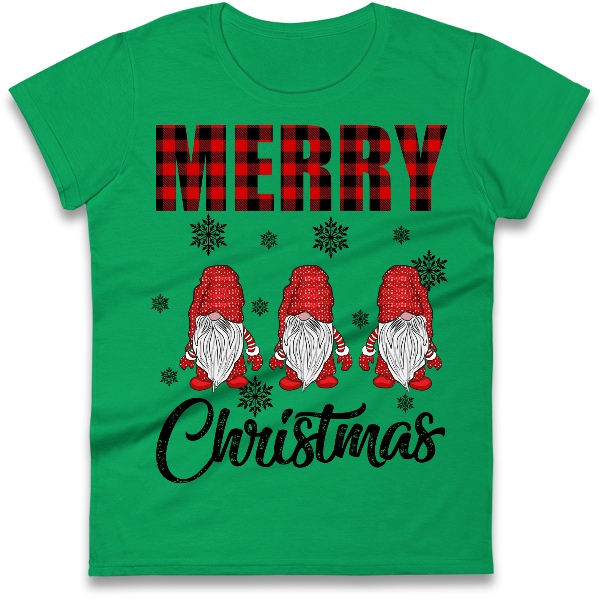Merry Knomes Christmas Ladies Shirt