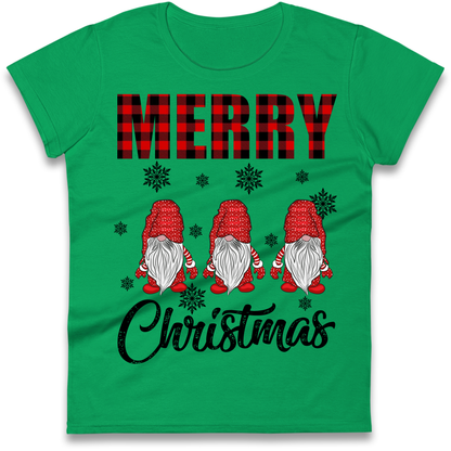 Merry Knomes Christmas Ladies Shirt