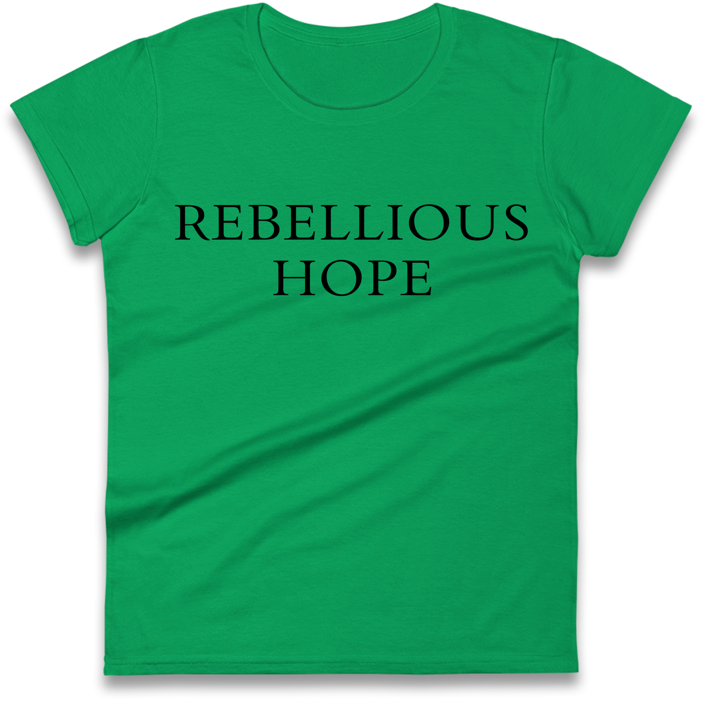 Rebellious Hope Embroidered Ladies Shirt