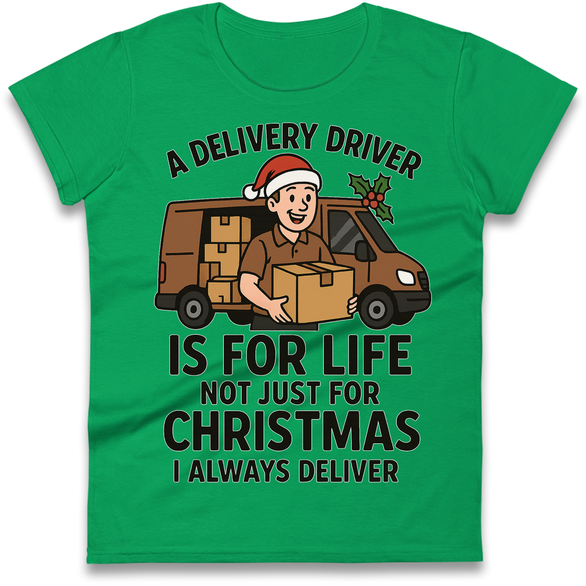 Delivery Driver Christmas Ladies Shirt