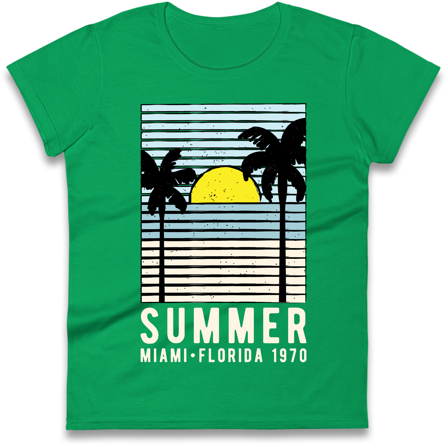 Summer Miami Florida 1970 Ladies Shirt