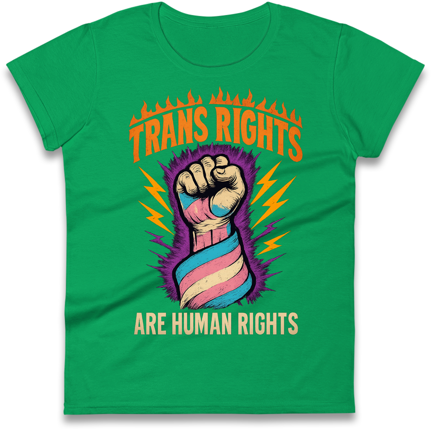 Trans Rights Are Human Rights Ladies Shirt