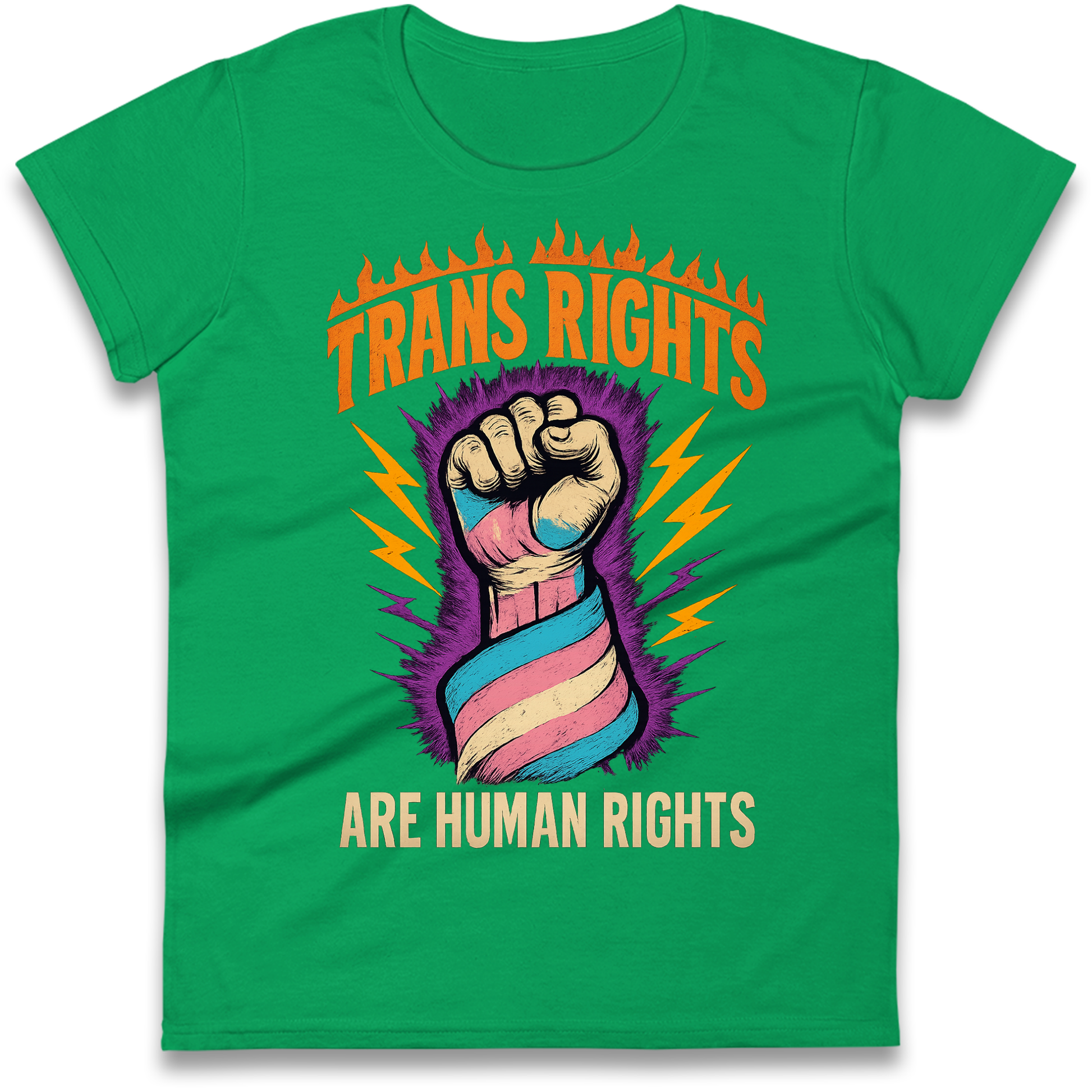 Trans Rights Are Human Rights Ladies Shirt