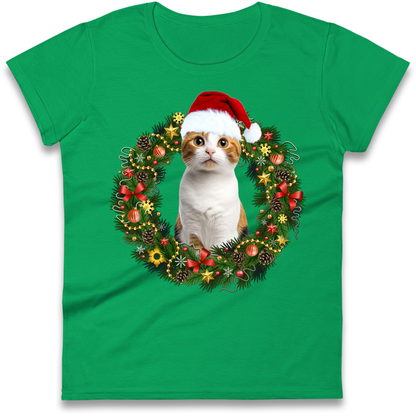 Cat Christmas Ladies Shirt