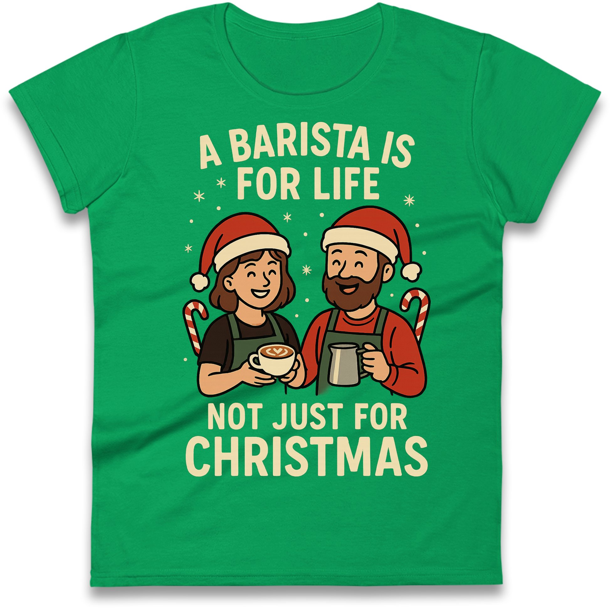 Barista Christmas Ladies Shirt