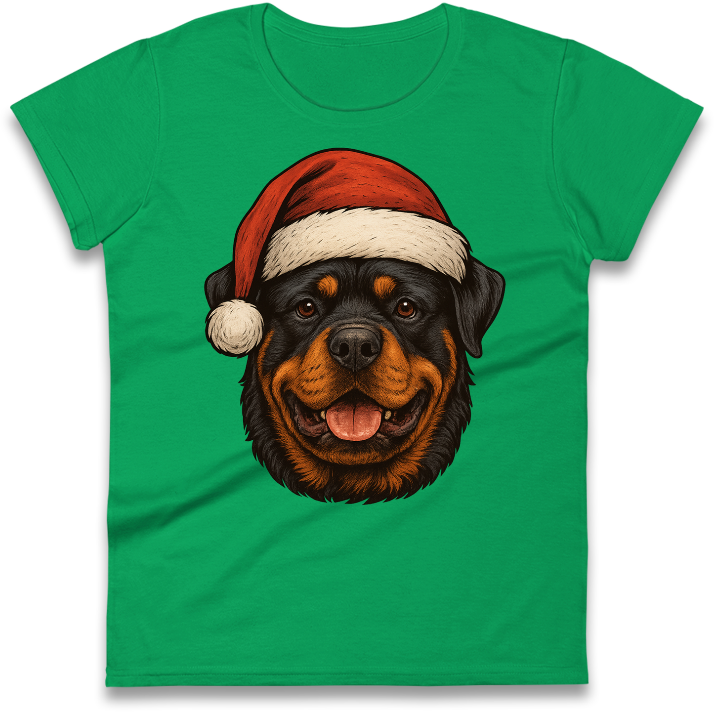 Rottweiler Christmas Ladies Shirt