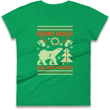Bear Hugs Holiday Cheer Ladies Shirt