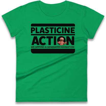 Ladies Plasticine Action T Shirts UK for Sale