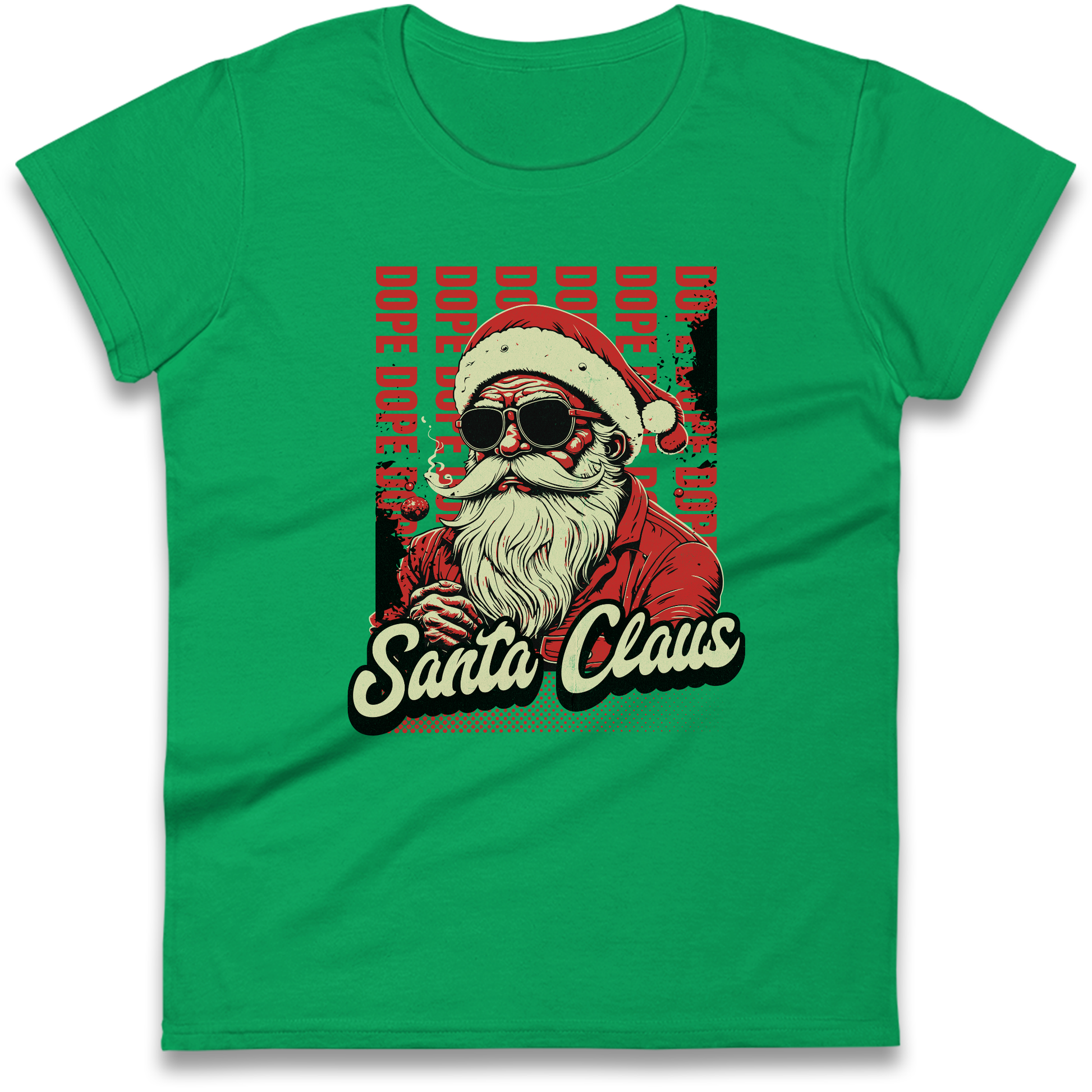 Dope Santa Claus Ladies Shirt