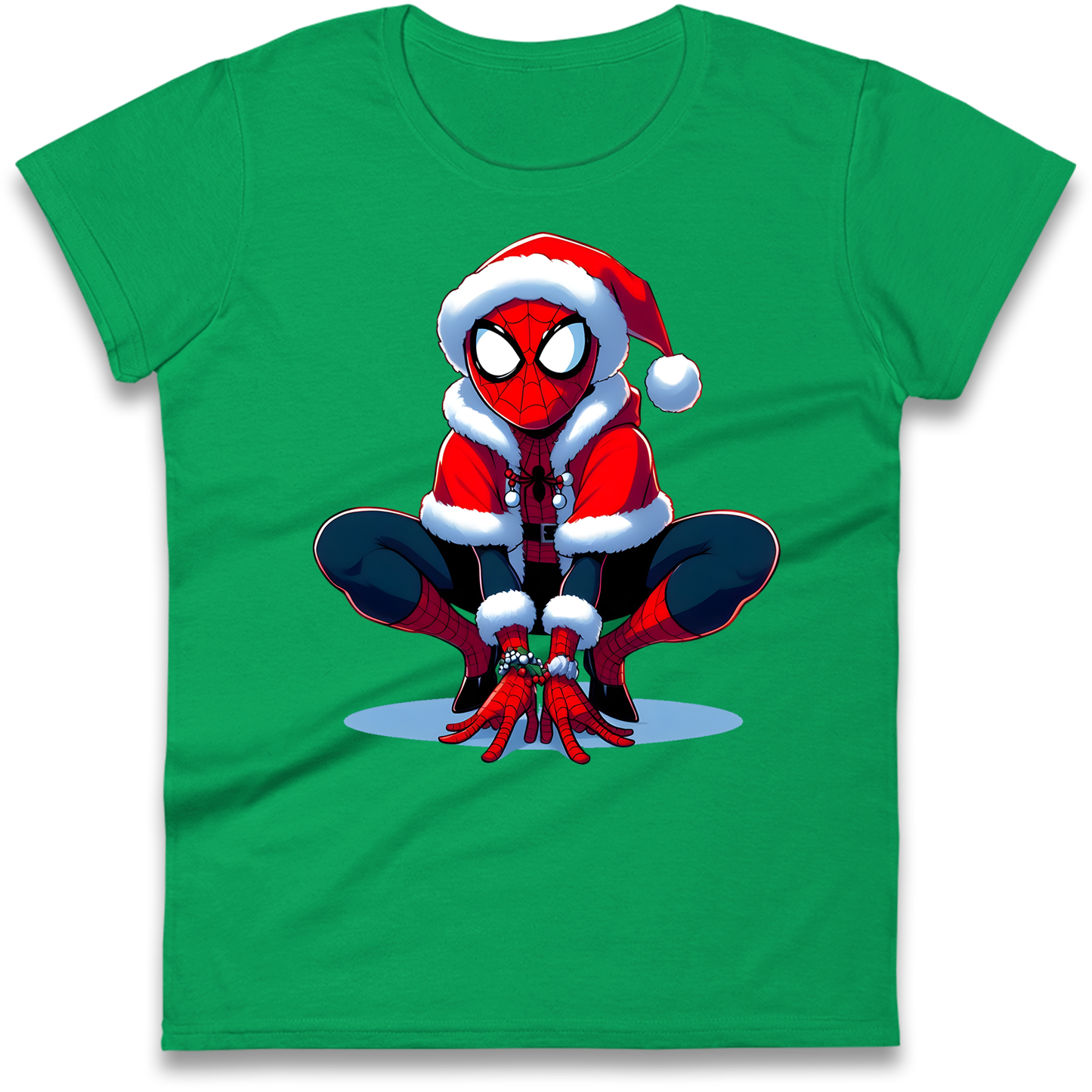 Spiderman Santa Ladies Shirt