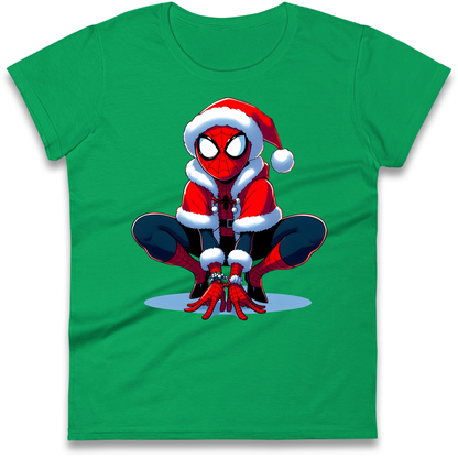 Spiderman Santa Ladies Shirt