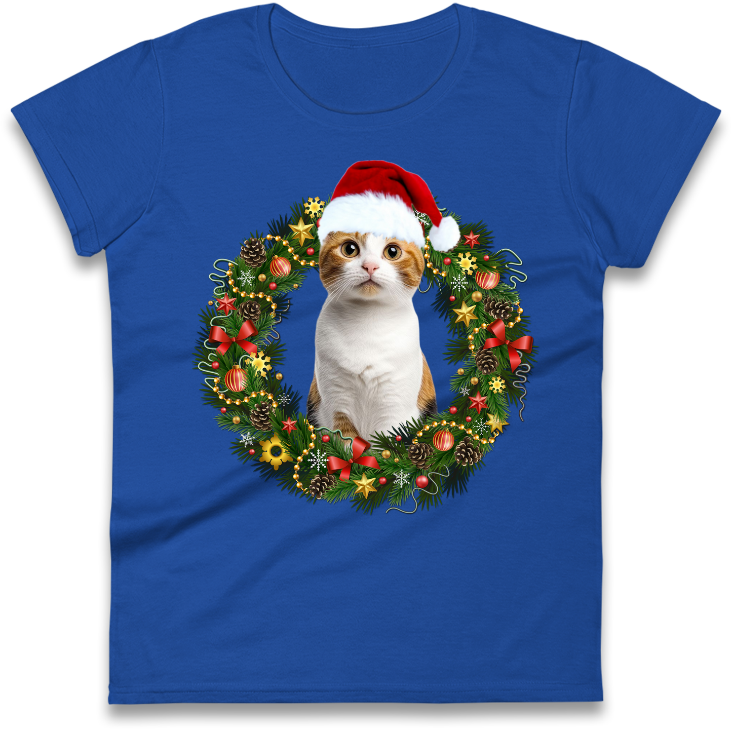 Cat Christmas Ladies Shirt