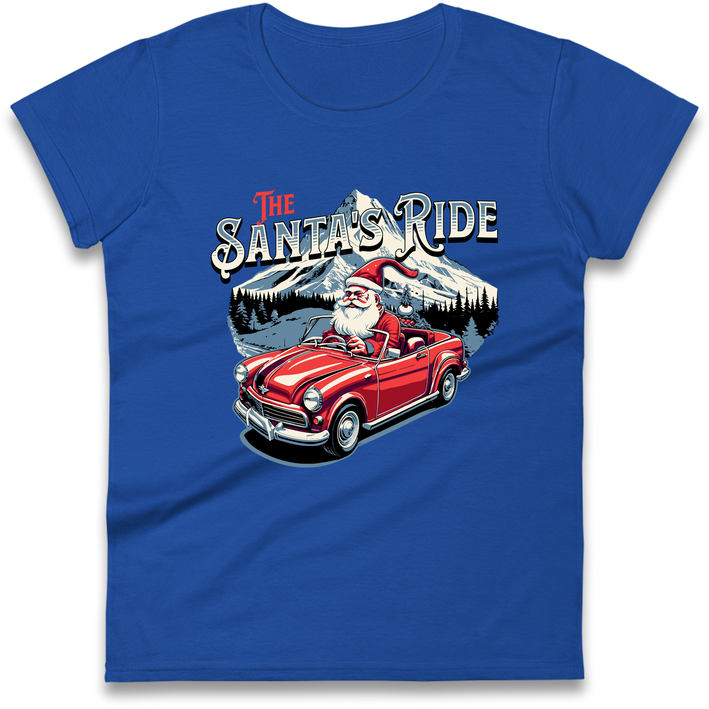 The Santas Ride Christmas Ladies Shirt