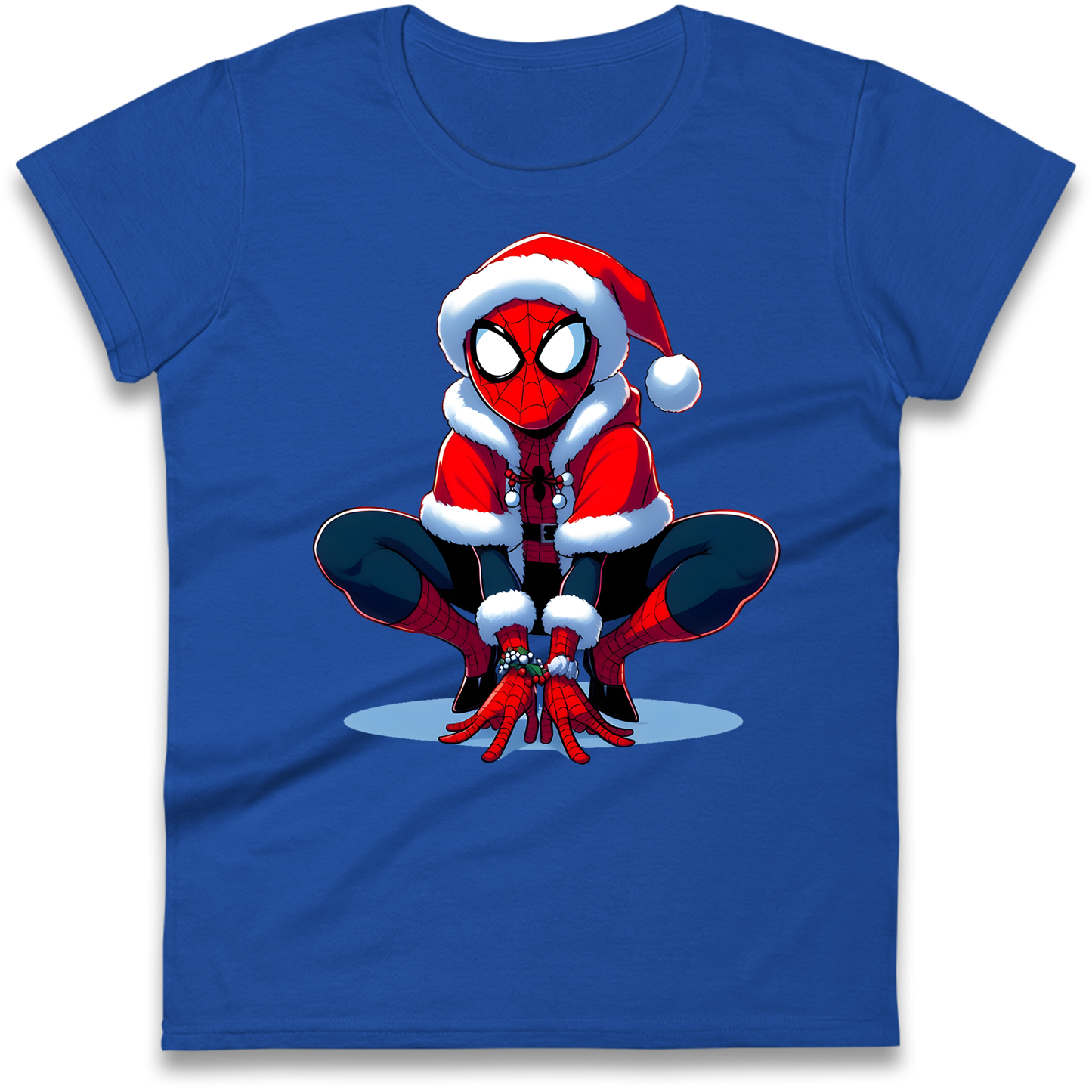 Spiderman Santa Ladies Shirt