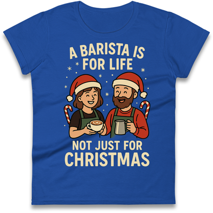 Barista Christmas Ladies Shirt