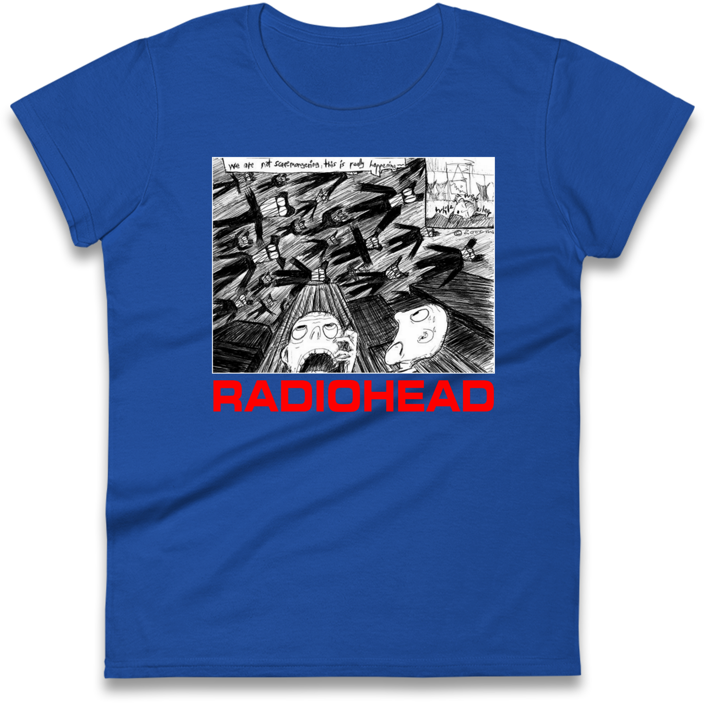 Radiohead We Are Not Screaming Ladies Shirt