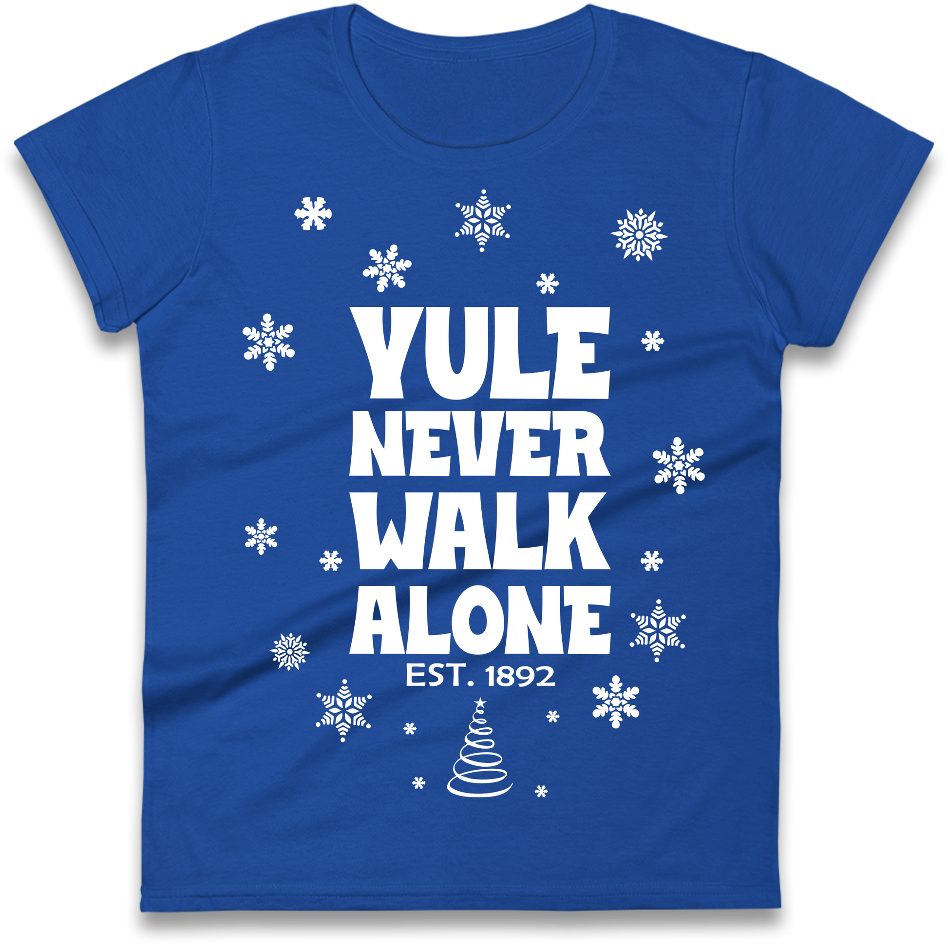 Yule Never Walk Alone Liverpool Christmas Ladies Shirt
